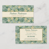 William Morris Jasmine Floral Visitekaartje (Voorkant / Achterkant)
