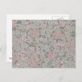 William Morris Jasmine Flower Pattern Briefkaart (Voorkant / Achterkant)