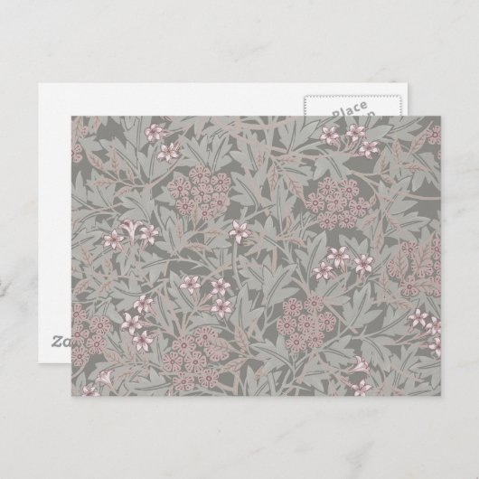 William Morris Jasmine Flower Pattern Briefkaart (Voorkant / Achterkant)