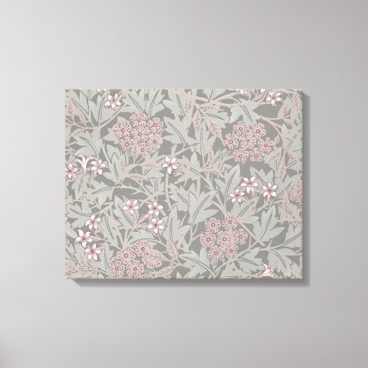 William Morris Jasmine Flower Pattern Canvas Afdruk (Voorkant)