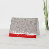 William Morris Jasmine Flower Pattern Feestdagen Kaart (Voorkant)