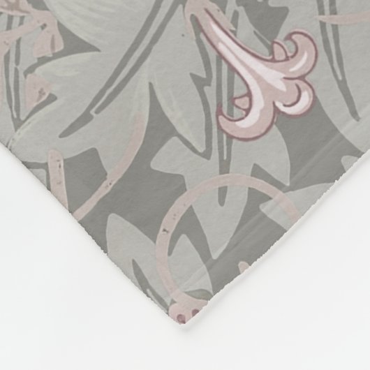 William Morris Jasmine Flower Pattern Fleece Deken (Hoek)