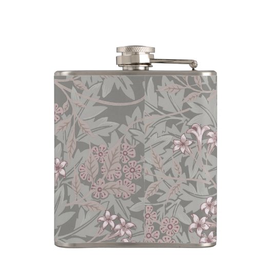William Morris Jasmine Flower Pattern Heupfles (Achterkant)