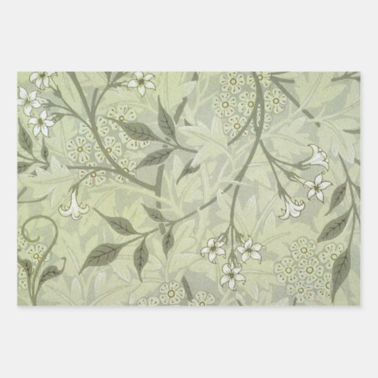 William Morris Jasmine Flower Pattern Inpakpapier Vel (Voorkant 3)