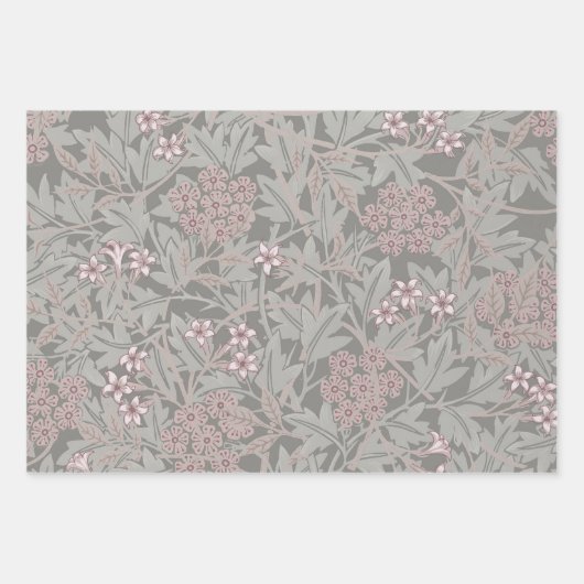 William Morris Jasmine Flower Pattern Inpakpapier Vel (Voorkant)