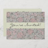 William Morris Jasmine Flower Pattern Kaart (Voorkant / Achterkant)