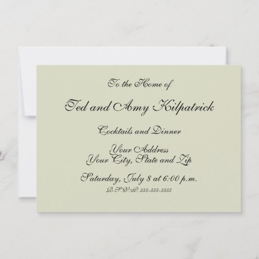 William Morris Jasmine Flower Pattern Kaart (Achterkant)