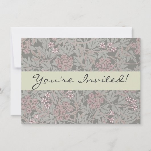 William Morris Jasmine Flower Pattern Kaart (Voorkant)