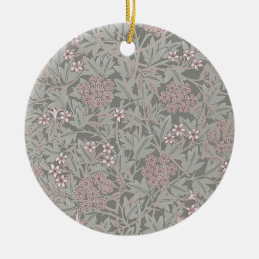 William Morris Jasmine Flower Pattern Keramisch Ornament (Voorkant)
