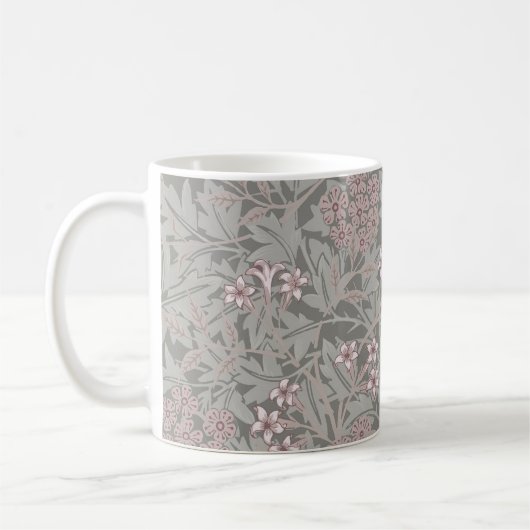 William Morris Jasmine Flower Pattern Koffiemok (Links)