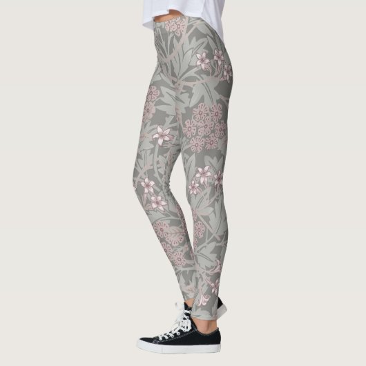 William Morris Jasmine Flower Pattern Leggings (Links)