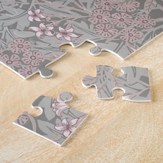 William Morris Jasmine Flower Pattern Legpuzzel (Zijkant)