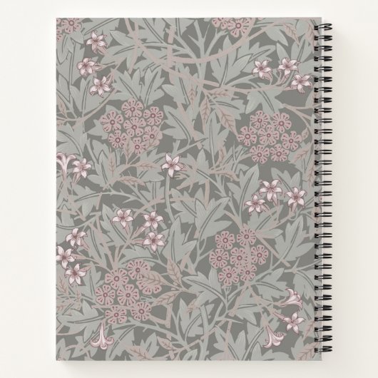 William Morris Jasmine Flower Pattern Notitieboek (Achterkant)