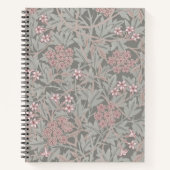 William Morris Jasmine Flower Pattern Notitieboek (Voorkant)