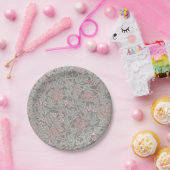 William Morris Jasmine Flower Pattern Papieren Bordje (Feest)