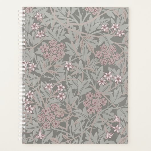 William Morris Jasmine Flower Pattern Planner (Voorkant)