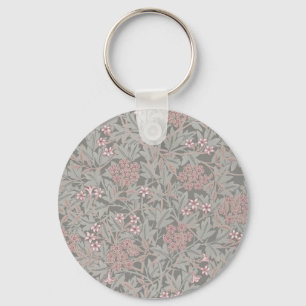 William Morris Jasmine Flower Pattern Sleutelhanger