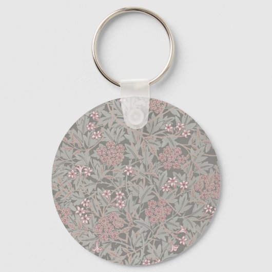 William Morris Jasmine Flower Pattern Sleutelhanger (Voorkant)