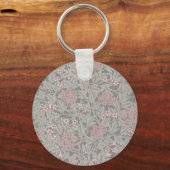 William Morris Jasmine Flower Pattern Sleutelhanger (Voorkant)