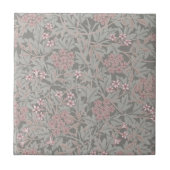 William Morris Jasmine Flower Pattern Tegeltje (Voorkant)