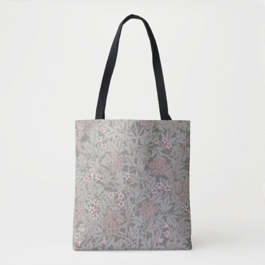 William Morris Jasmine Flower Pattern Tote Bag (Voorkant)