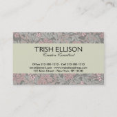 William Morris Jasmine Flower Pattern Visitekaartje (Achterkant)