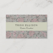 William Morris Jasmine Flower Pattern Visitekaartje (Voorkant)