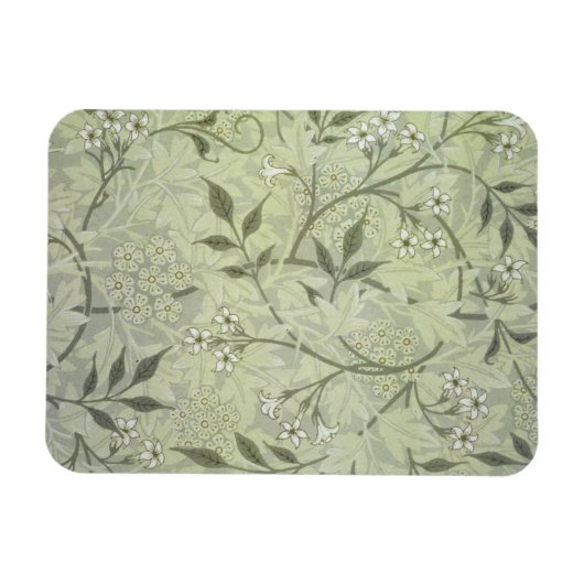 William Morris Jasmine Flower Wallpaper Art Magneet (Horizontaal)
