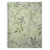 William Morris Jasmine Flower Wallpaper Art Notitieboek (Voorkant)