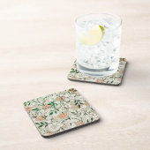 William Morris Jasmine Garden Flower Classic Bier Onderzetter (Rechterzijde)