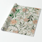 William Morris Jasmine Garden Flower Classic Cadeaupapier (Uitgerold)