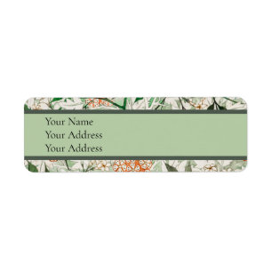 William Morris Jasmine Garden Flower Classic Etiket