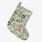 William Morris Jasmine Garden Flower Classic Grote Kerstsok (Voorkant (Hangend))