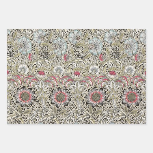 William Morris Jasmine Garden Flower Classic Inpakpapier Vel (Voorkant 3)