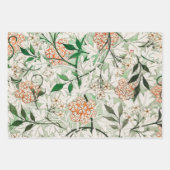 William Morris Jasmine Garden Flower Classic Inpakpapier Vel (Voorkant)