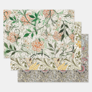 William Morris Jasmine Garden Flower Classic Inpakpapier Vel