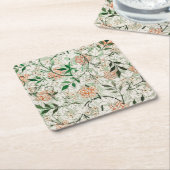 William Morris Jasmine Garden Flower Classic Kartonnen Onderzetters (Schuin)