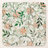 William Morris Jasmine Garden Flower Classic Kartonnen Onderzetters (Voorkant)
