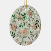 William Morris Jasmine Garden Flower Classic Keramisch Ornament (Rechts)