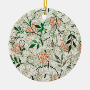 William Morris Jasmine Garden Flower Classic Keramisch Ornament