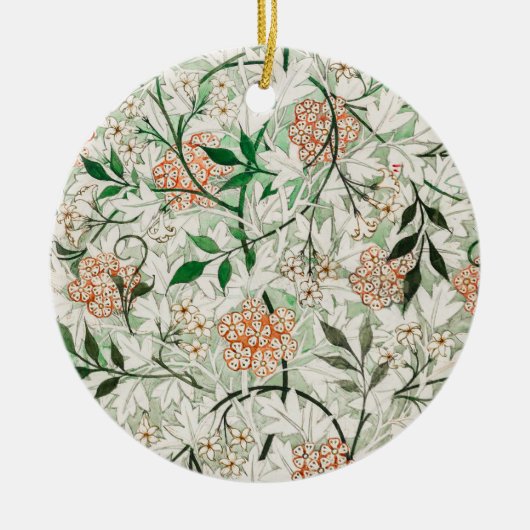 William Morris Jasmine Garden Flower Classic Keramisch Ornament (Voorkant)