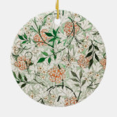William Morris Jasmine Garden Flower Classic Keramisch Ornament (Achterkant)