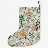 William Morris Jasmine Garden Flower Classic Kleine Kerstsok (Achterkant)