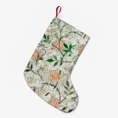 William Morris Jasmine Garden Flower Classic Kleine Kerstsok (Voorkant (Hangend))