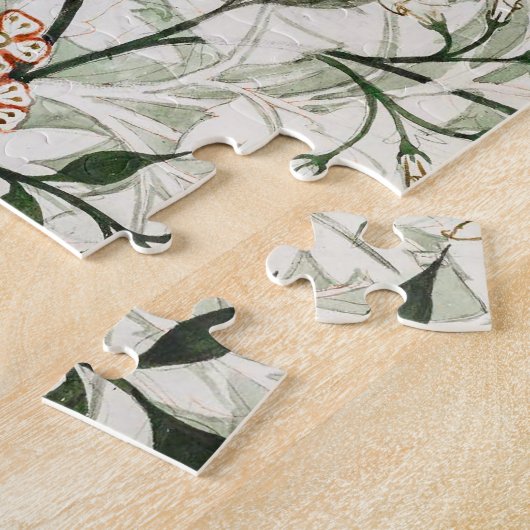 William Morris Jasmine Garden Flower Classic Legpuzzel (Zijkant)