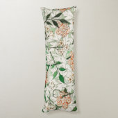 William Morris Jasmine Garden Flower Classic Lichaamskussen (Achterkant (Verticaal))