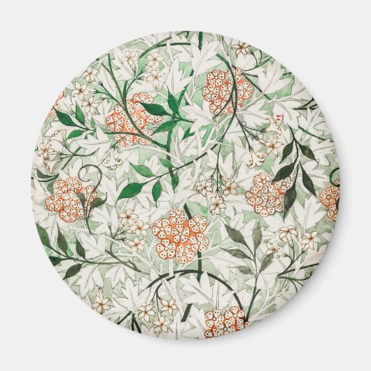 William Morris Jasmine Garden Flower Classic Magneet (Voorkant)