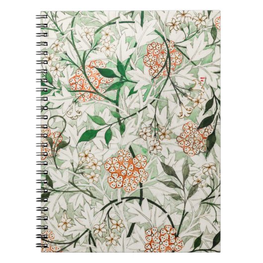 William Morris Jasmine Garden Flower Classic Notitieboek (Voorkant)
