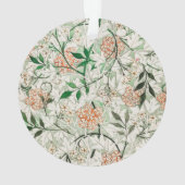 William Morris Jasmine Garden Flower Classic Ornament (achterkant)