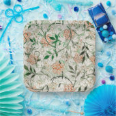William Morris Jasmine Garden Flower Classic Papieren Bordje (Feest)